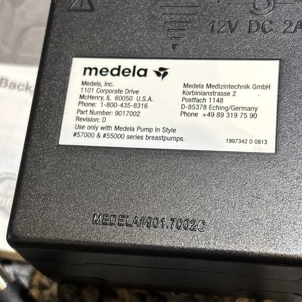 Genuine Medela AC/DC Adapter 9207010 Power Supply Battery Pack 9017002